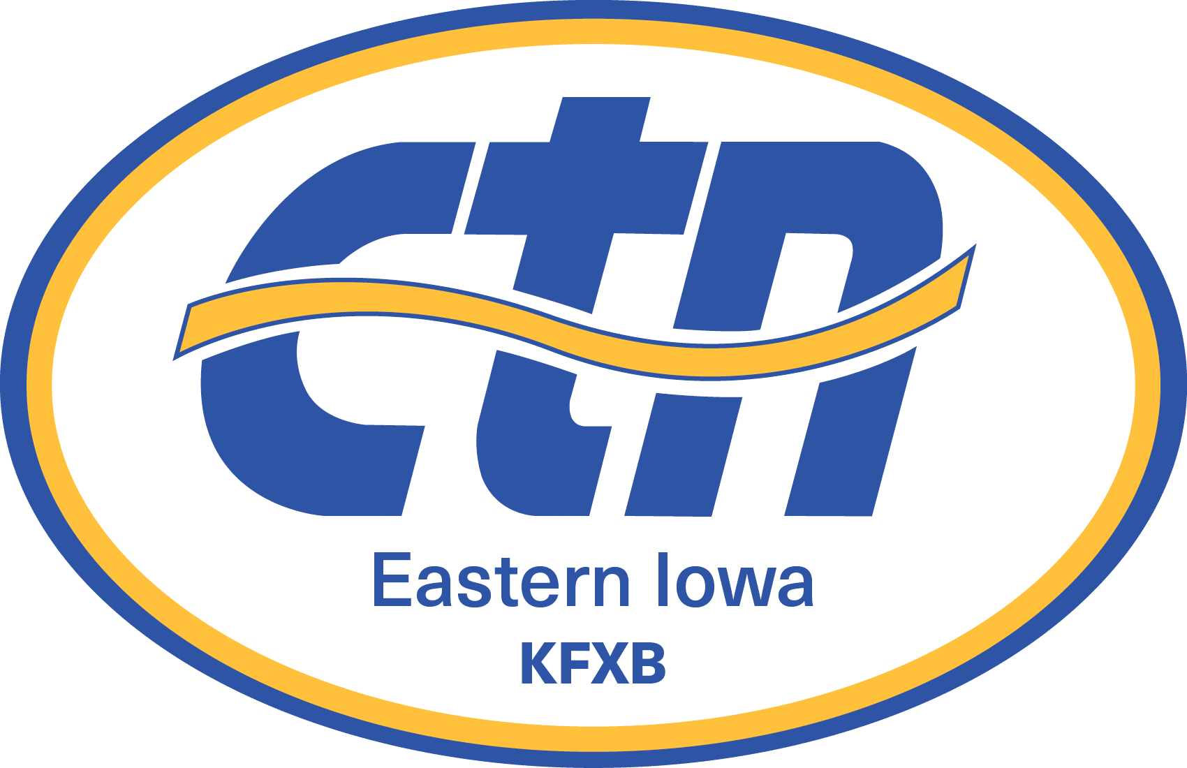 KFXB Eastern Iowa Oval Logo