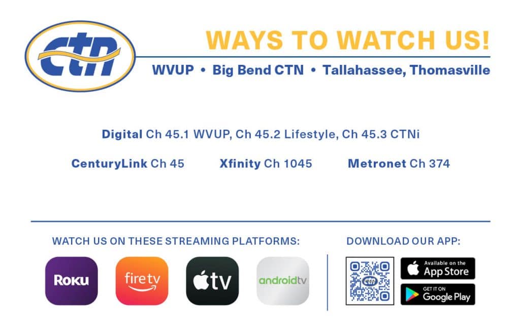 WVUP Tallahassee Ways to Watch