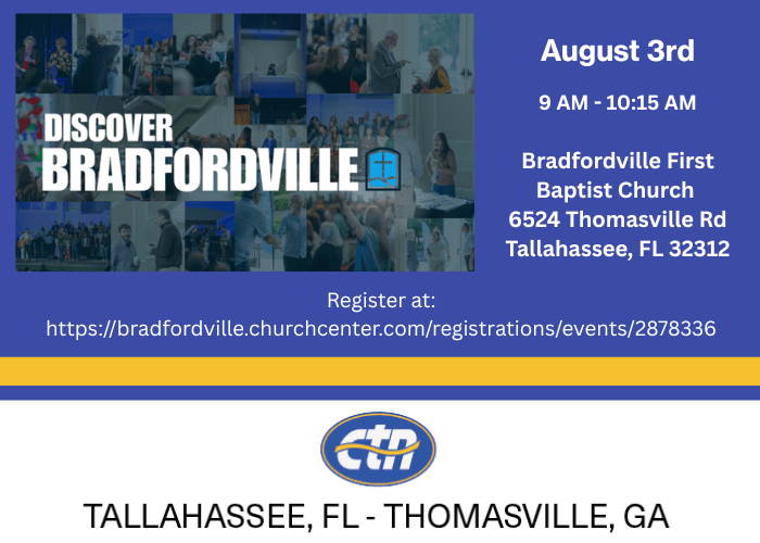 Bradfordville First Baptist WVUP August Event