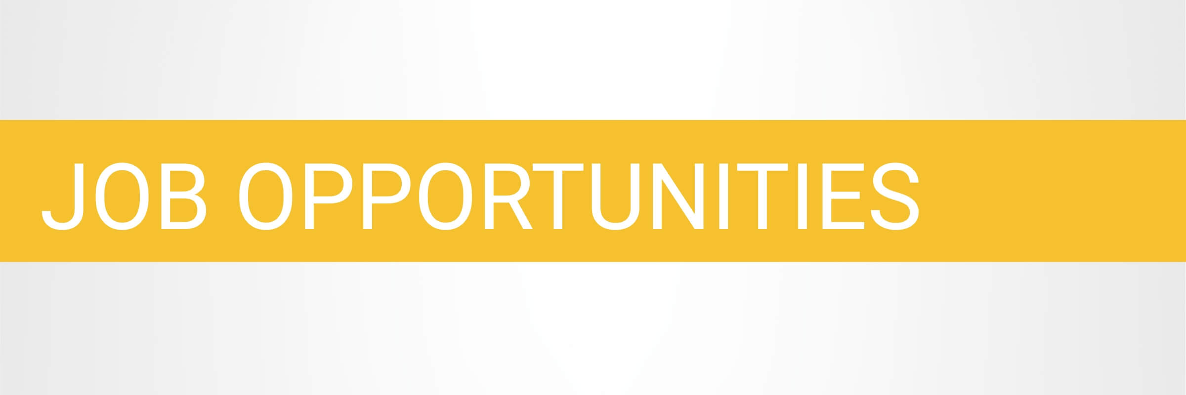 Job Opportunities Web Banner