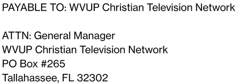 WVUP Mailing Address