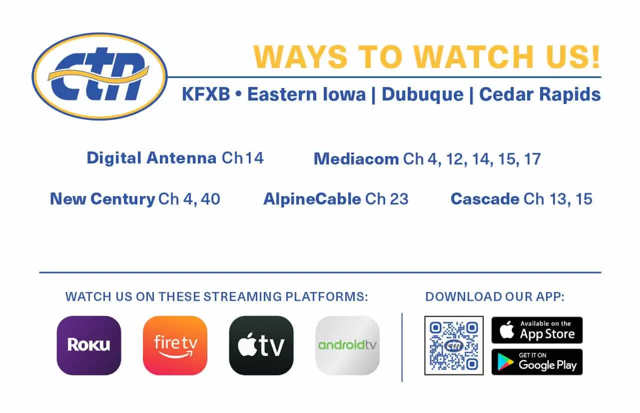 KFXB Eastern Iowa Ways to Watch – CTN | Christian Television Network KFXB Eastern Iowa Ways to Watch