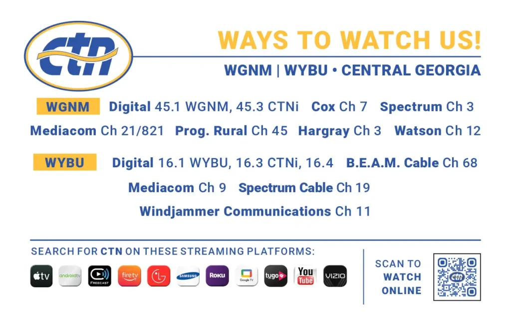 Central Georgia Ways to Watch May 2026