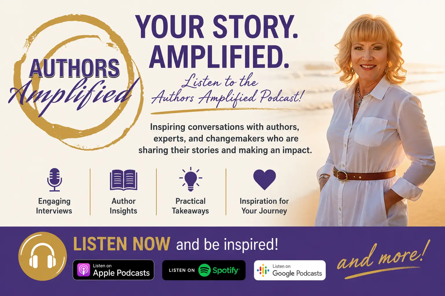 Authors Amplified Podcast Mobile Slider