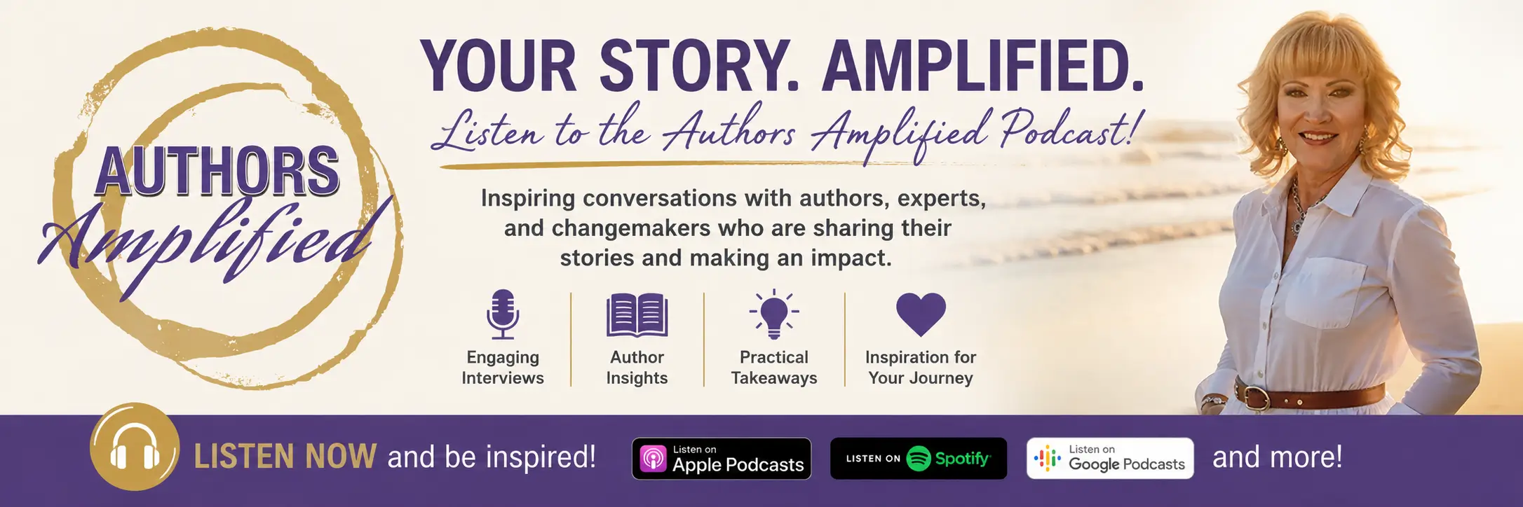 Authors Amplified Podcast Web Slider
