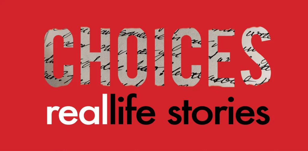 Choices Real Life Red Logo
