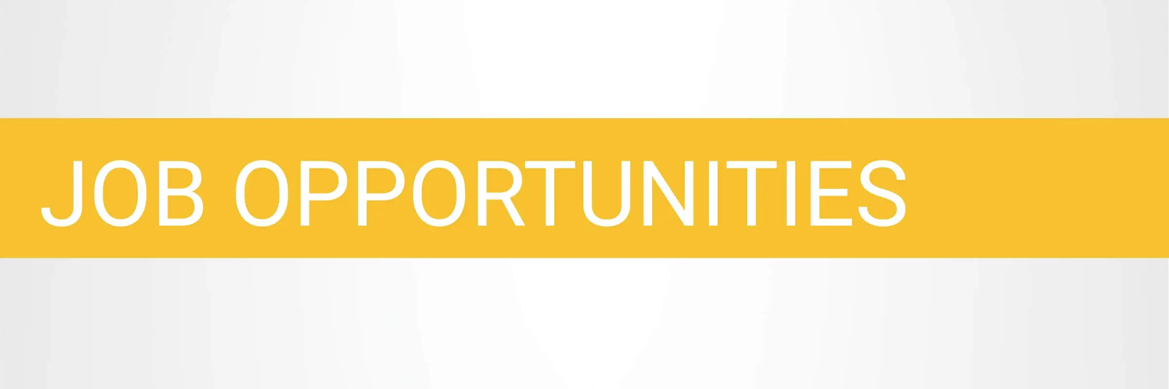 Job Opportunities Web Banner