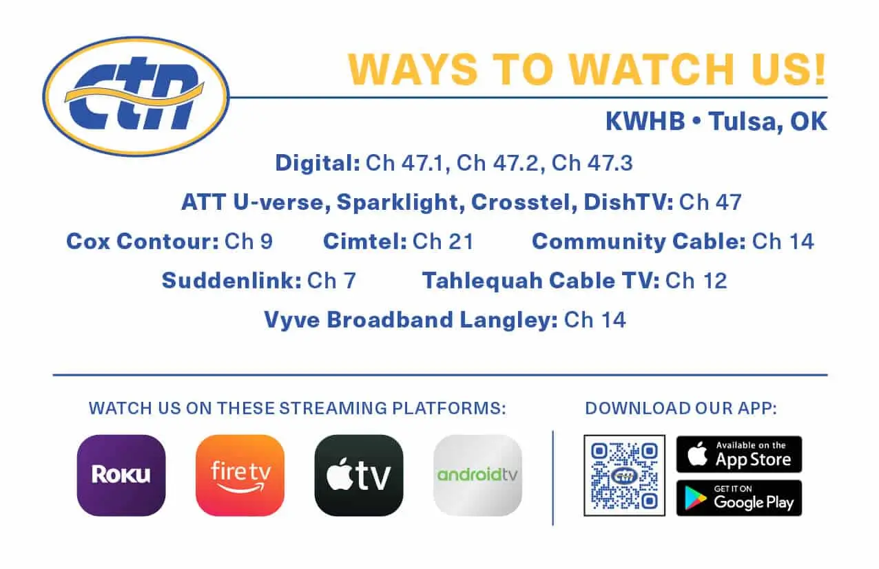 Tulsa Ways to Watch – CTN | Christian Television Network Tulsa Ways to Watch