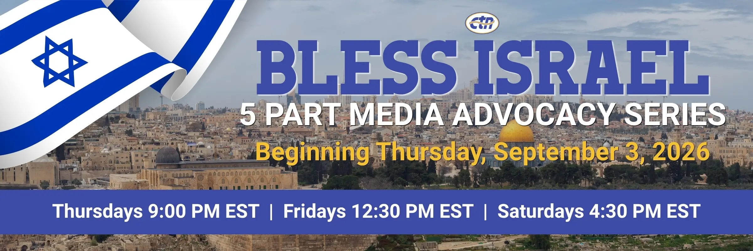 Bless Israel Media Advocacy Series Web Slider